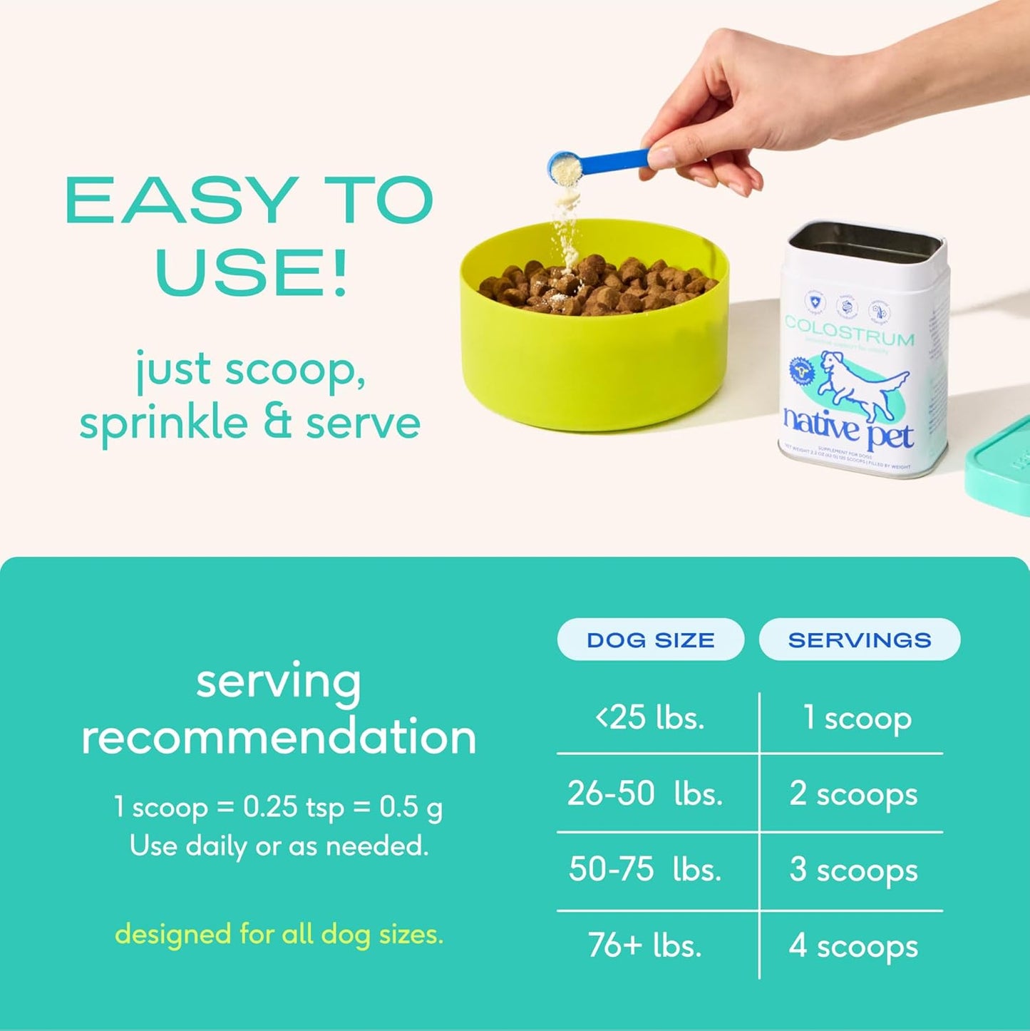 Native Pet Powdered Colostrum