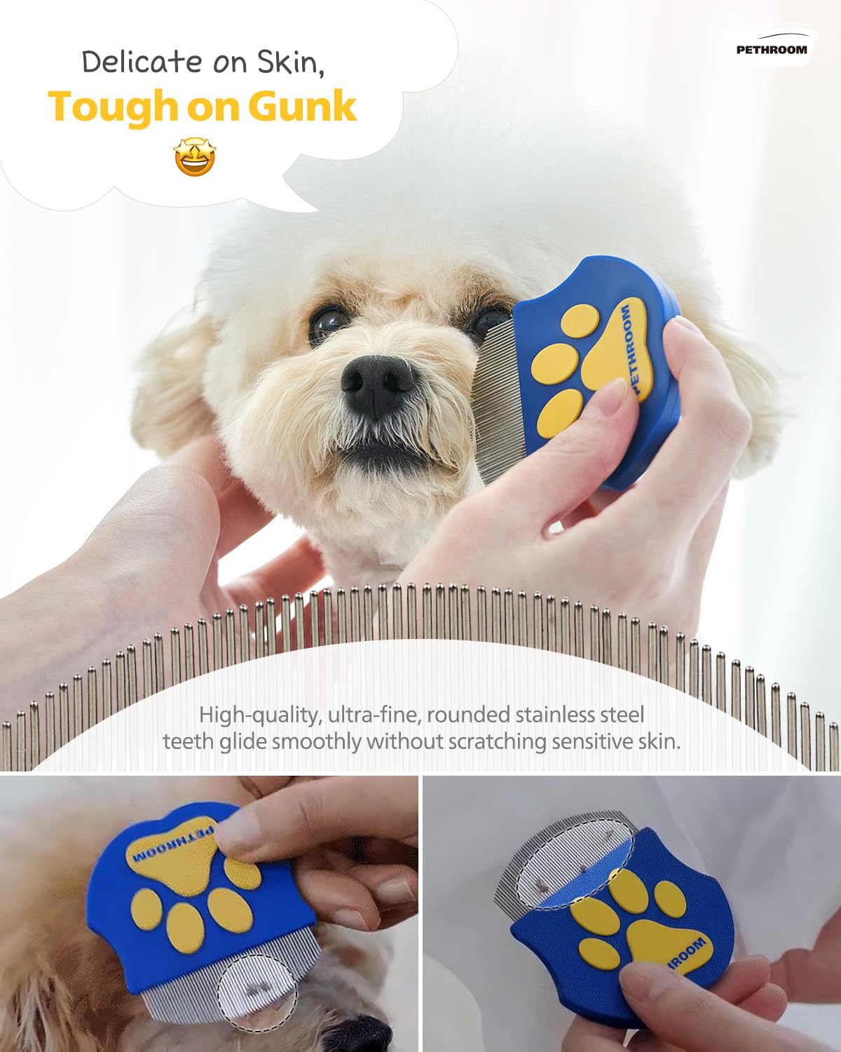 Stainless Steel Eye Boogie Comb