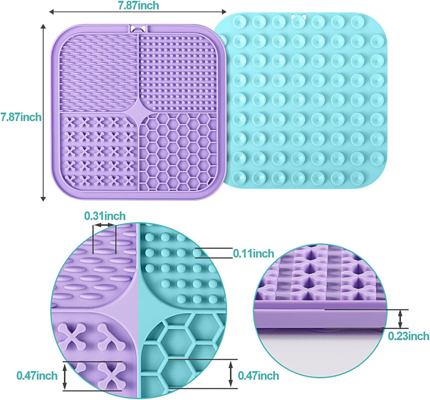 Lick Mat Set of 2 With Spatula