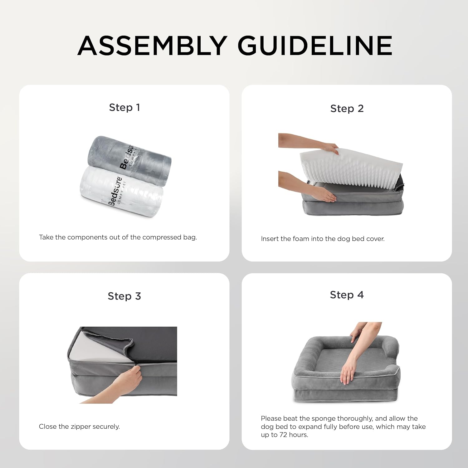 Gray Orthopedic Bed