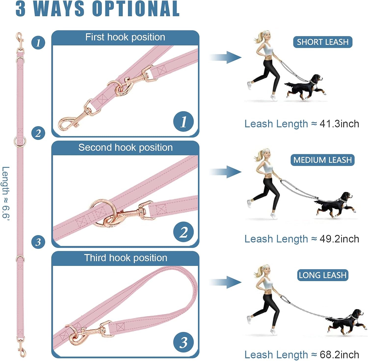 Pink Pleather Leash & Collar Set