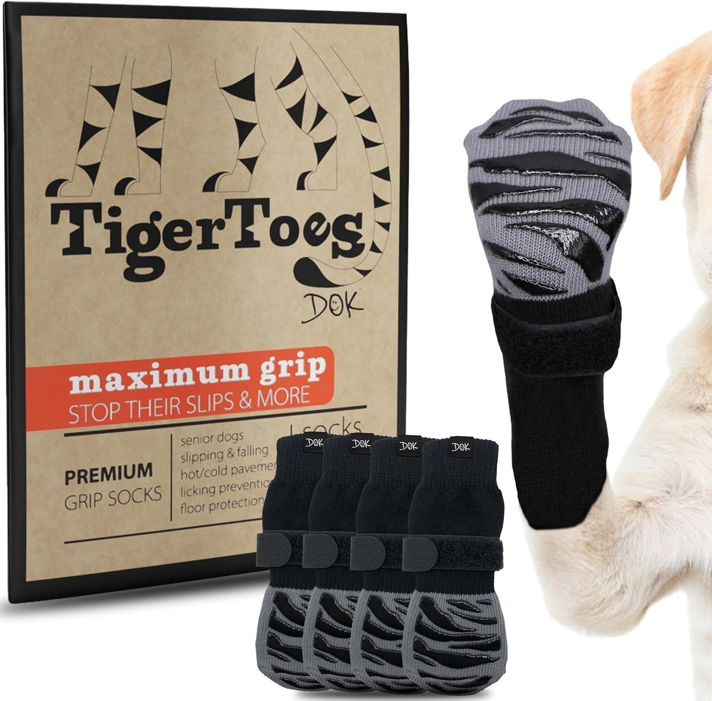 Tigertoes Premium Non-Slip Socks