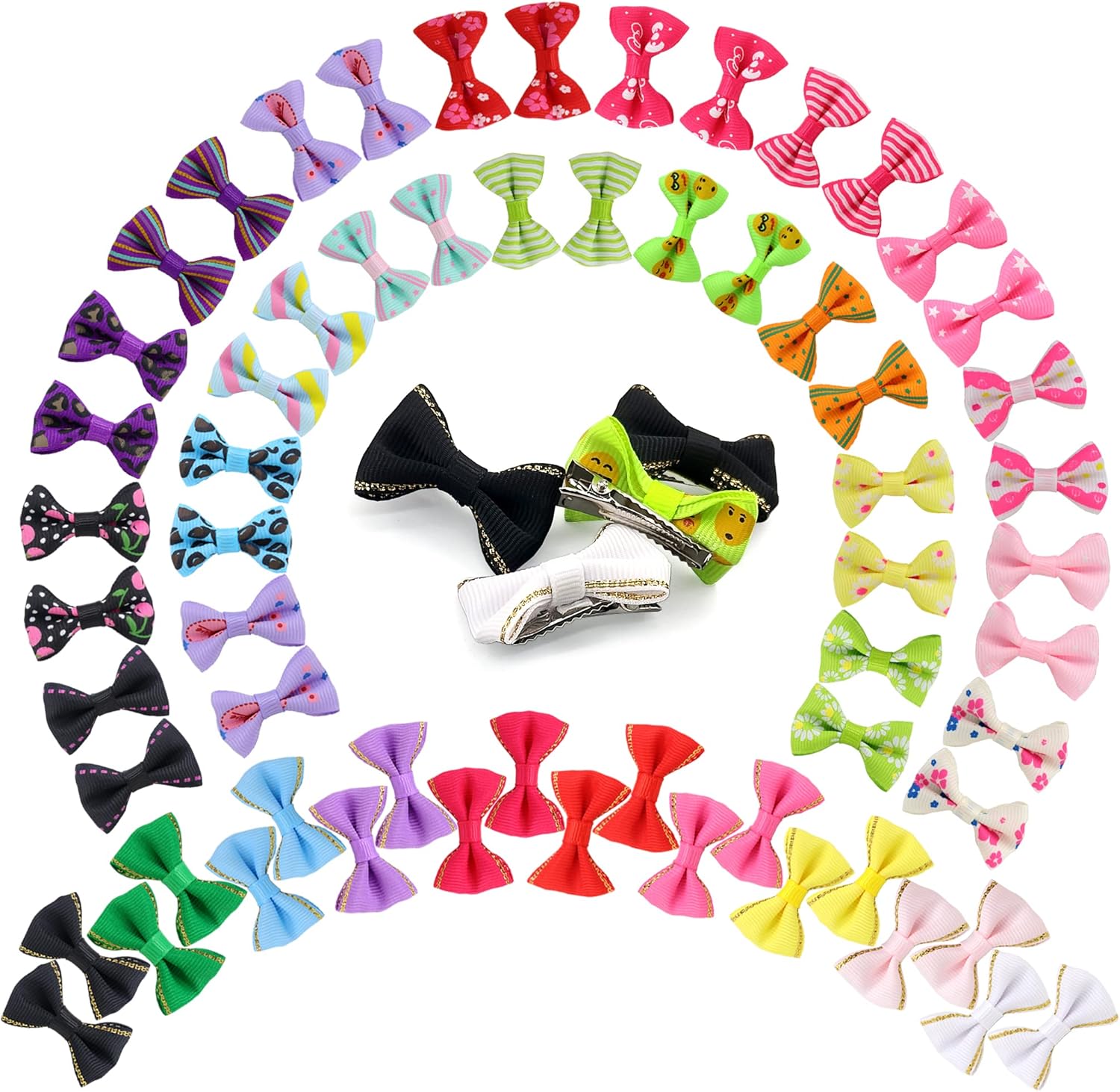 Cheerful Hair Bow Set
