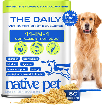 Native Pet 11-in-1 Multivitamin Powder Supplement 