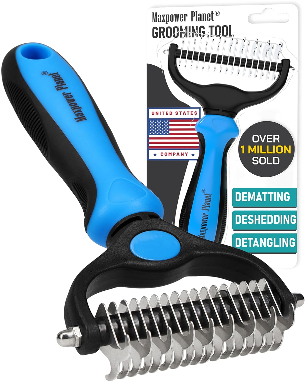 Double-Sided De-Matting Brush