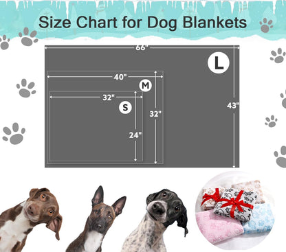 Soft Gray Paw Print Blanket