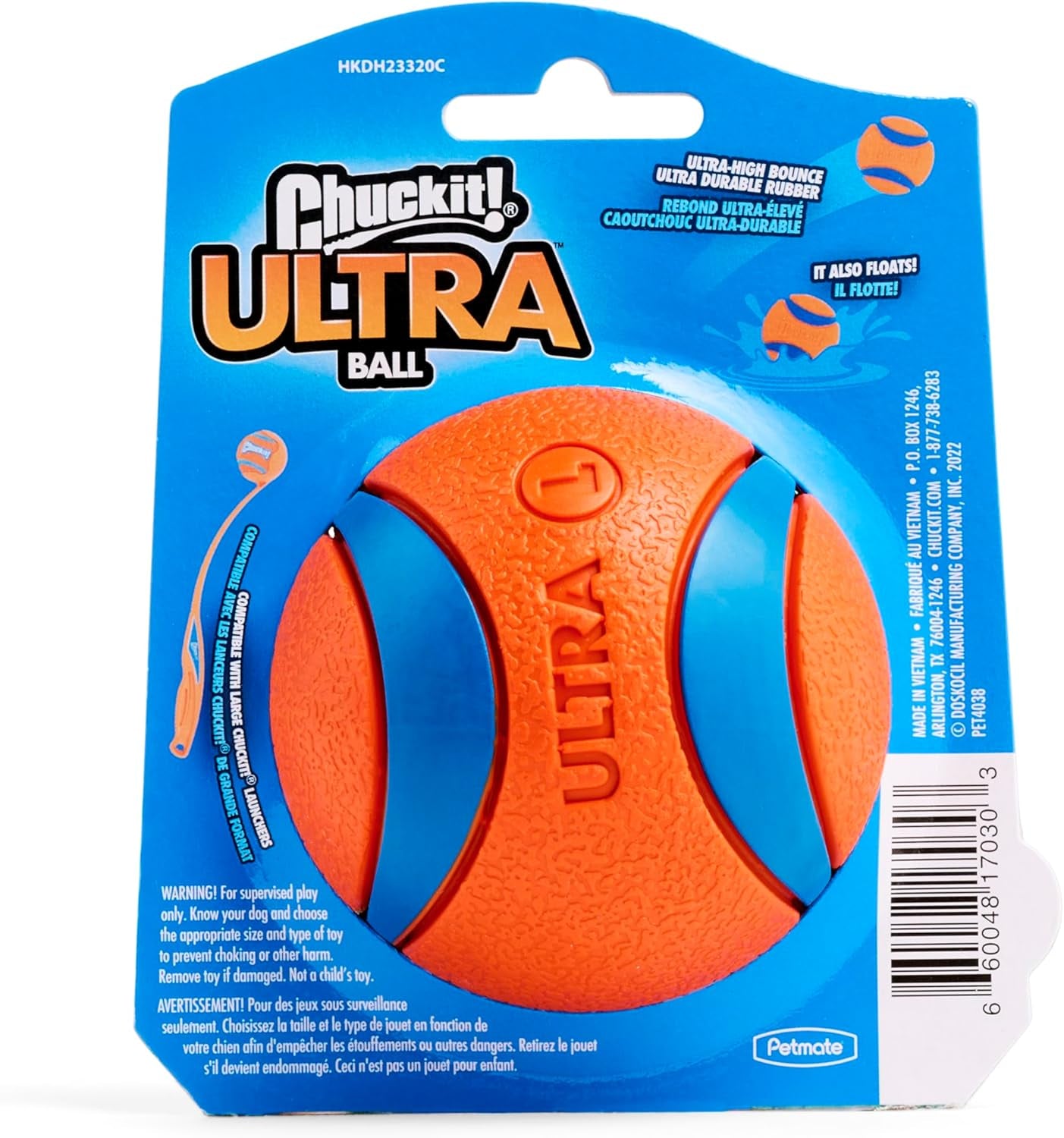 Chuck-It Ultra Rubber Ball